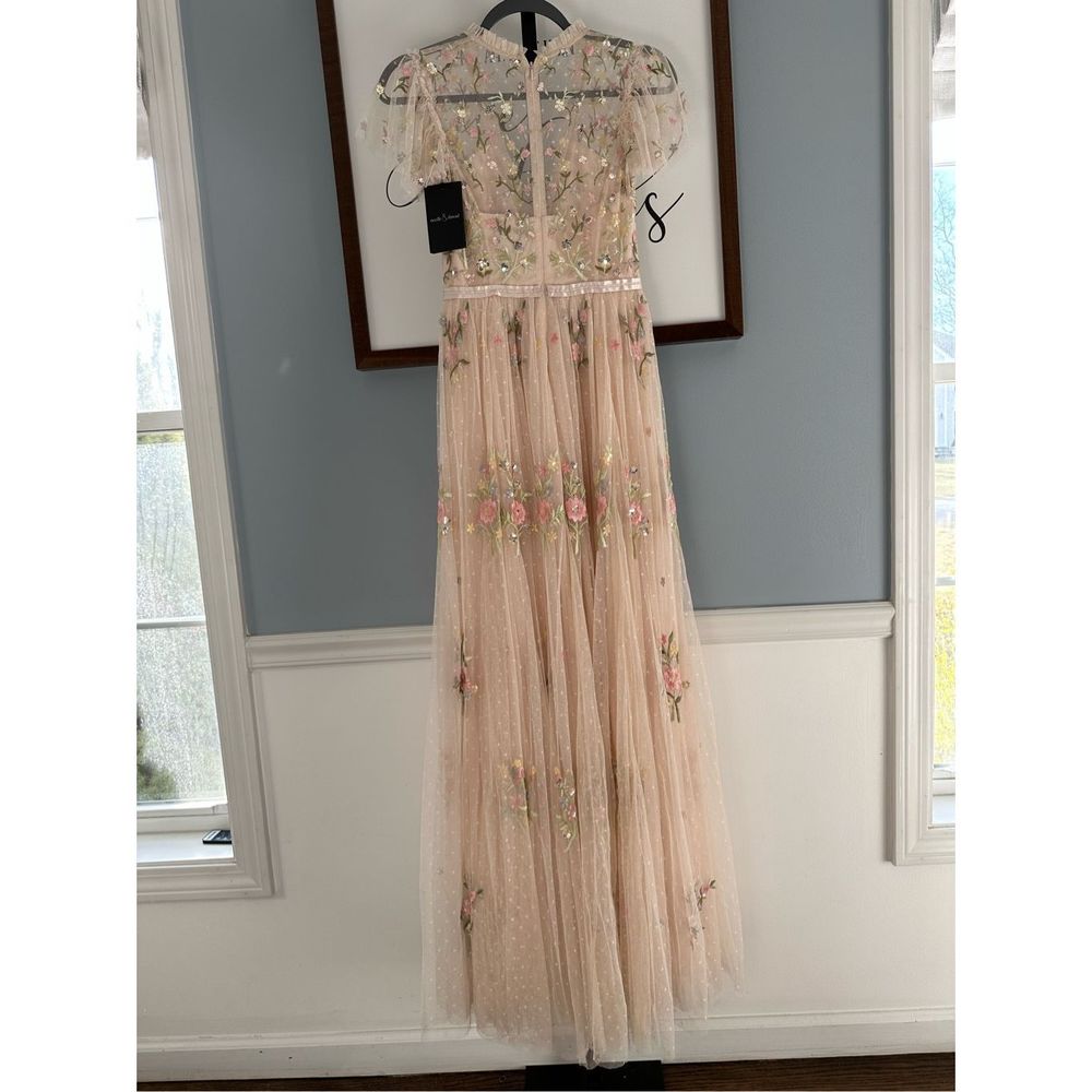 New BHLDN x NEEDLE & THREAD PETUNIA GOWN sz 0 - Picture 4 of 9